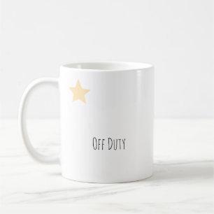 Lustige "Außer Dienst" moderne Typografie Kaffeetasse