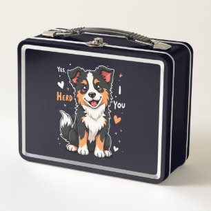 Lustige Australian Shepherd Mom Geschenke Aussie J Metall Brotdose