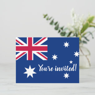 Lustige australische Flaggen-Party-Einladungen Einladung