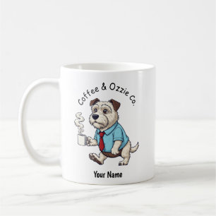 Lustige australische Terrier-Geschäftsanzug-Kaffee Kaffeetasse