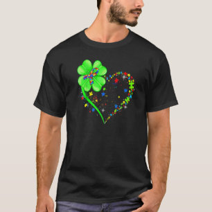 Lustige Autismusrisiko St Patricks Day Kleeblatt A T-Shirt