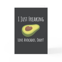 Lustige Avocado Karten Obst Trendig Glücklich Vega