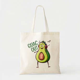 Lustige Avocado-Musik-Kopfhörer Tragetasche