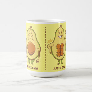 Lustige Avocado, Süßes Frucht Meme Kaffeetasse