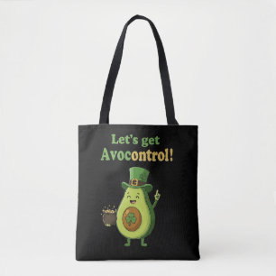 Lustige "Avocontrol" St. Patrick's Day Avocado Tasche