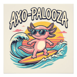 Lustige Axo-Palooza 90er Alternative Konzert Parod Fotodruck
