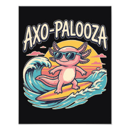 Lustige Axo-Palooza 90er Alternative Konzert Parod Fotodruck