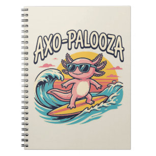 Lustige Axo-Palooza 90er Alternative Konzert Parod Notizblock