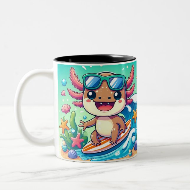 lustige Axolotl TASSE Kinder (Links)
