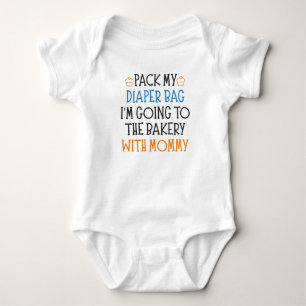 Lustige Bäcker-Mutter-Baby-Sprüche Baby Strampler