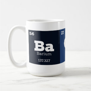 Lustige Bacon Periodensystem-Elemente Kaffeetasse