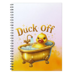 Lustige Badeente Notizblock