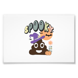 Lustige Badezimmer Humor Süße Retro Halloween Grus Fotodruck