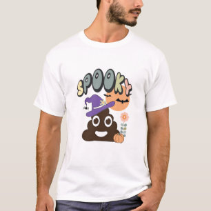 Lustige Badezimmer Humor Süße Retro Halloween Grus T-Shirt