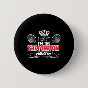 Lustige Badminton-Geschenkidee für Badminton-Spiel Button