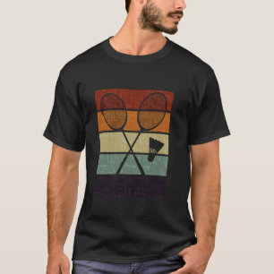 Lustige Badminton-Silhouette Männer Frauen Kinder T-Shirt
