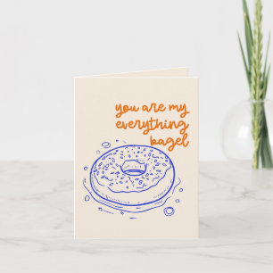 Lustige Bagel-Liebhaber Valentinsliebe Innenseite  Karte