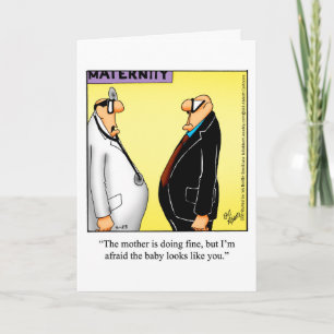 Lustige "Bald Papa"-Grußkarte mit Humor Karte