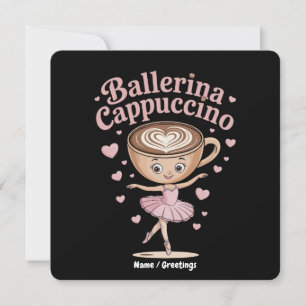 Lustige Ballerina Cappuccina Italian Brainrot Meme Einladung