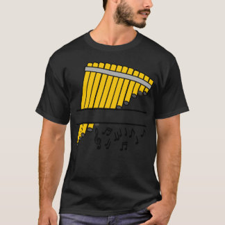 Lustige Bambus-Panflöten-Musiktöne T-Shirt