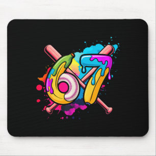 Lustige Banane Baseball 67 Eis Drip Meme Mousepad
