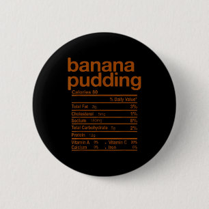 Lustige Banane-Pudding-Ernährungsfakten zum Ernted Button