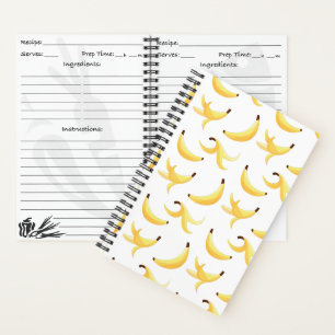 Lustige Banane Wortspiel Party Muster farbenfroh - Notizbuch