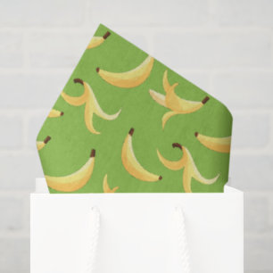 Lustige Banane Wortspiel Party Muster farbenfroh - Seidenpapier