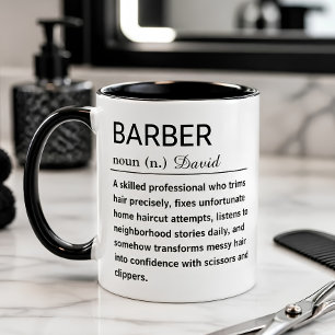 Lustige Barbier-Definition Kaffeetasse