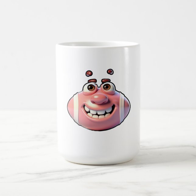 Lustige Baseball-Cartoonfigur  Kaffeetasse (Mittel)