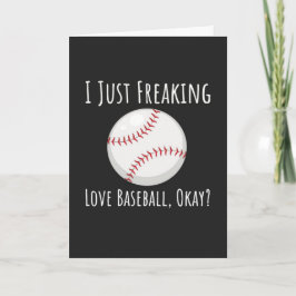 Lustige Baseball Liebhaber Karten Spieler Enthusia