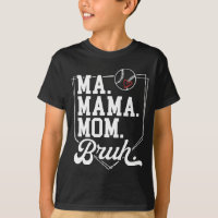 Lustige Baseball-Mom Bruh Mit Teamname Und Nummer