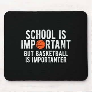 Lustige Baseball-Schule Ist Wichtiger Basketball Mousepad