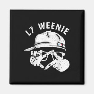 Lustige Baseball Softball Saison Bekleidung L7 Wee Magnet