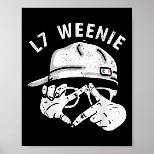 Lustige Baseball Softball Saison Bekleidung L7 Wee Poster