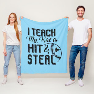 Lustige Baseball-Sport-Vater-Wortkunst Fleecedecke