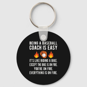 Lustige Baseball-Trainer-Geschenke Baseball-Coachi Schlüsselanhänger