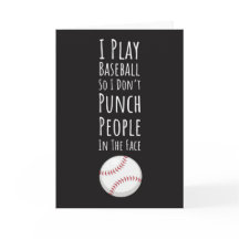 Lustige Baseballkarten Sportler Team Humor