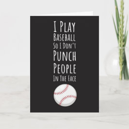 Lustige Baseballkarten Sportler Team Humor Karte