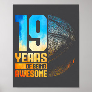 Lustige Basketball Basketball Jahre 19 Alt 19. Poster