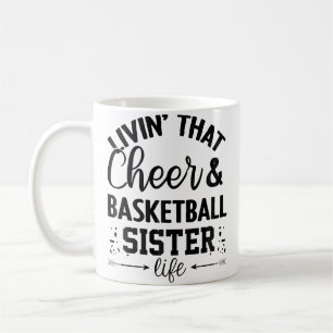 Lustige Basketball Cheer Girl Cheerleading Schwest Kaffeetasse