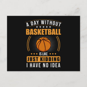 Lustige Basketball-Sprüche Postkarte