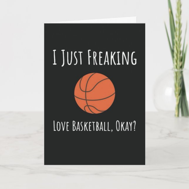 Lustige Basketballliebhaber Karten Spieler Athlet  (Vorderseite)