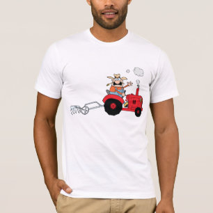 Lustige Bauernhof-Traktor-Cartoon T-Shirt