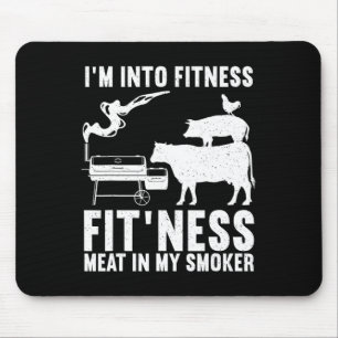 Lustige Bbq-Fleischräucherkunst für Männer Frauen Mousepad