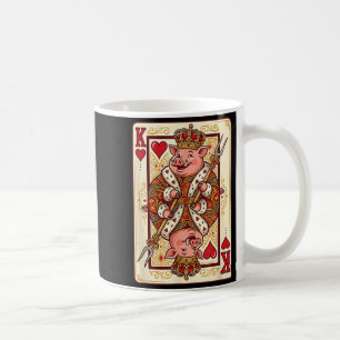 Lustige BBQ-Grill-Schwein-König der Herzen-Spielka Kaffeetasse