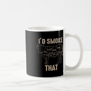 Lustige Bbq-Grill-Zitat-Kuh Kaffeetasse