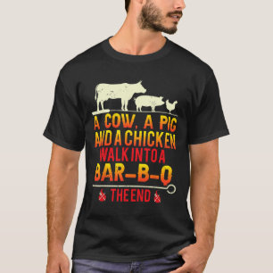 Lustige Bbq Grillfleisch Räuchermeister Rbecue Ges T-Shirt