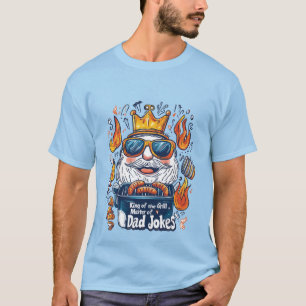Lustige BBQ-König-Vater-Witze  T-Shirt