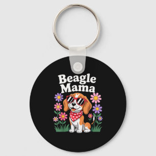 Lustige Beagle-Kunst für Frauen Mädchen Mutter Bea Schlüsselanhänger
